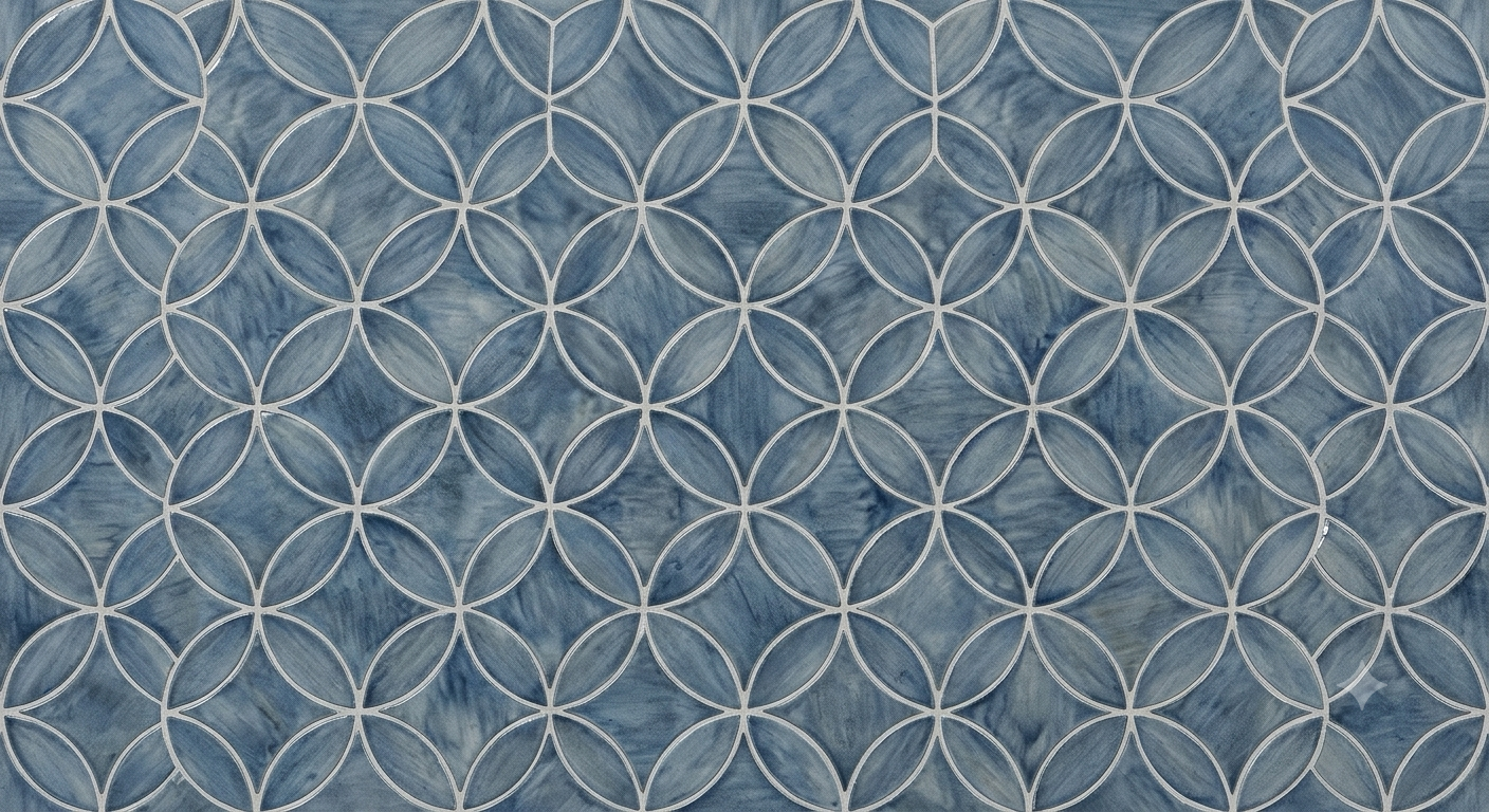 Circle mosaic tile