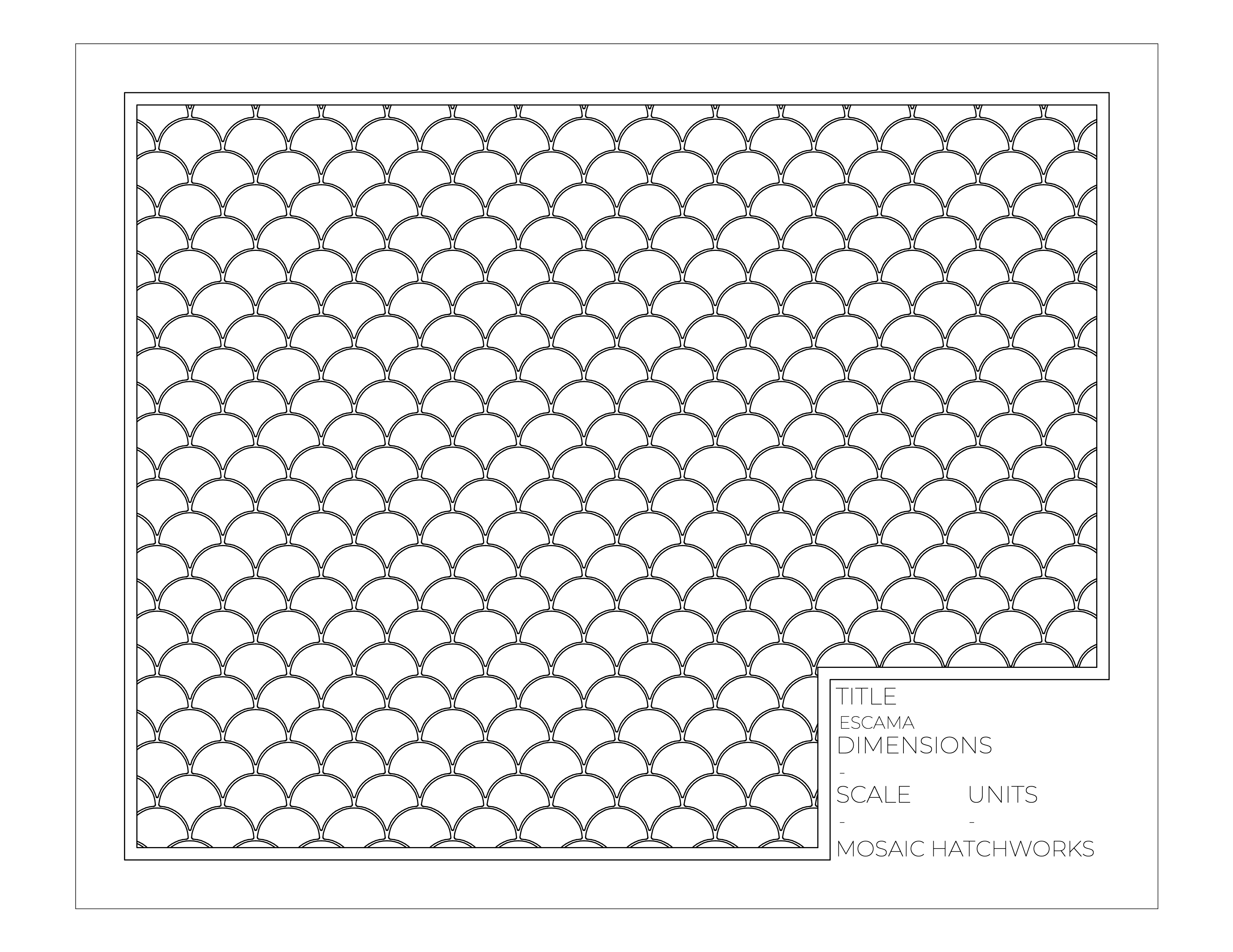 Escama hatch pattern