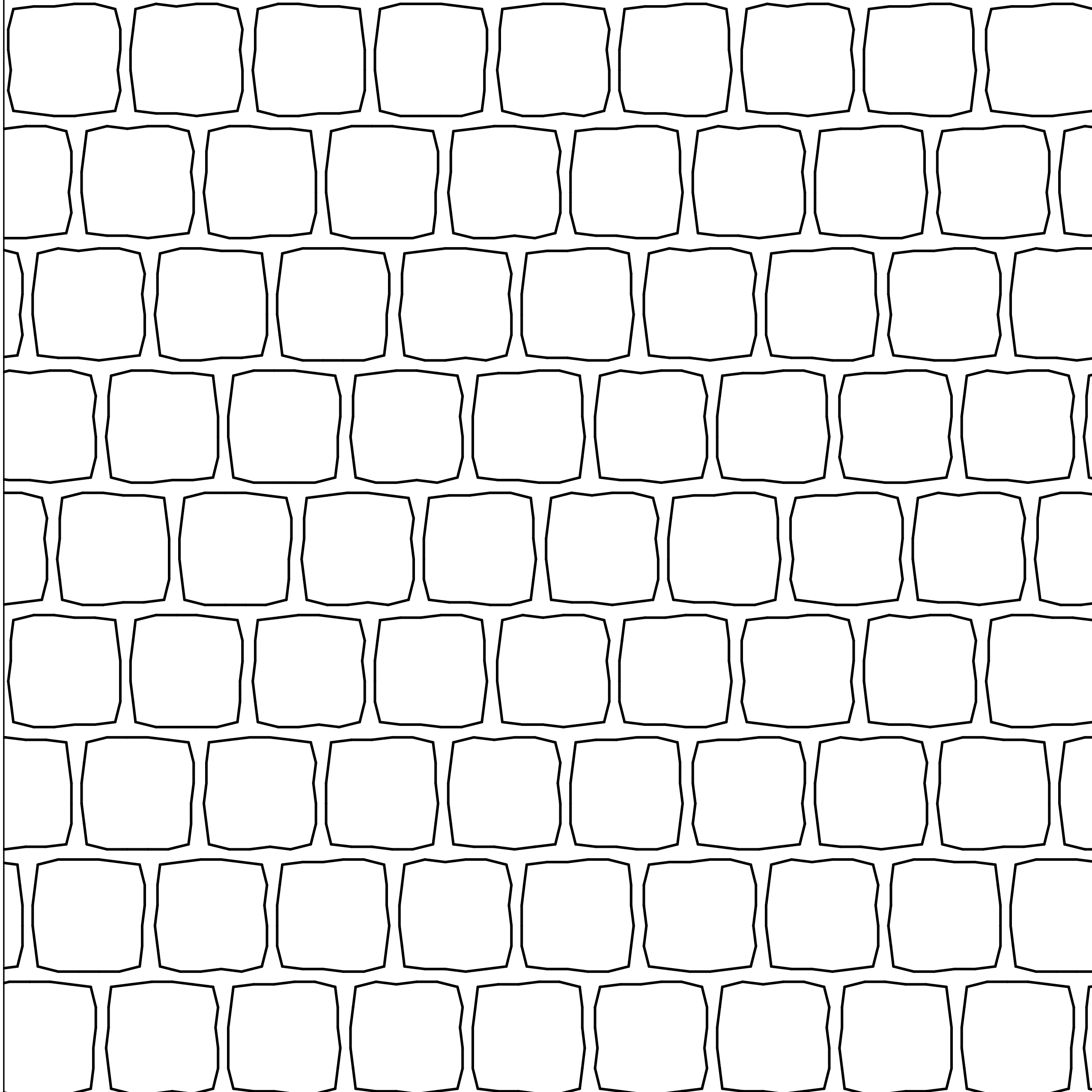 Finished pattern