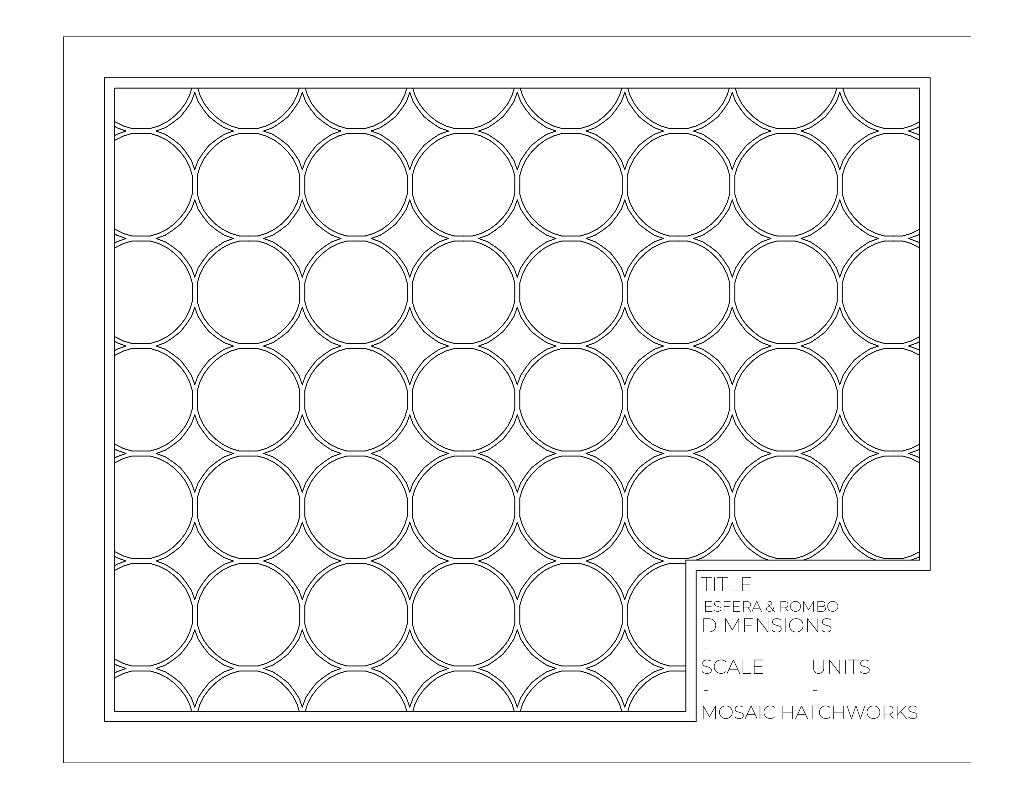 Esfera y Rombo hatch pattern