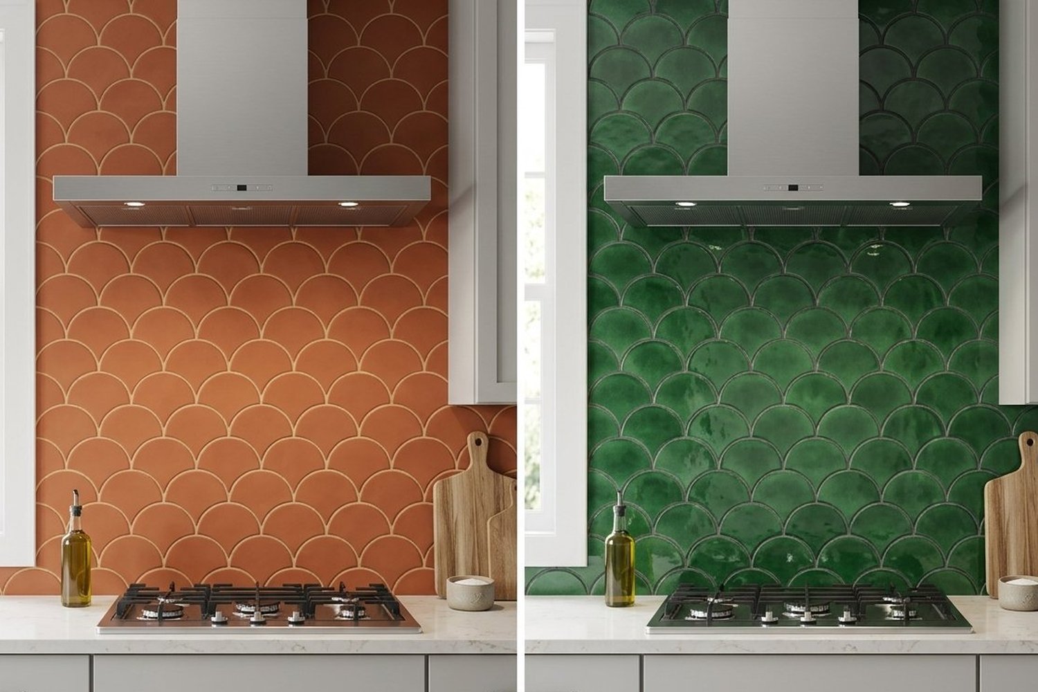 Escama tile installed