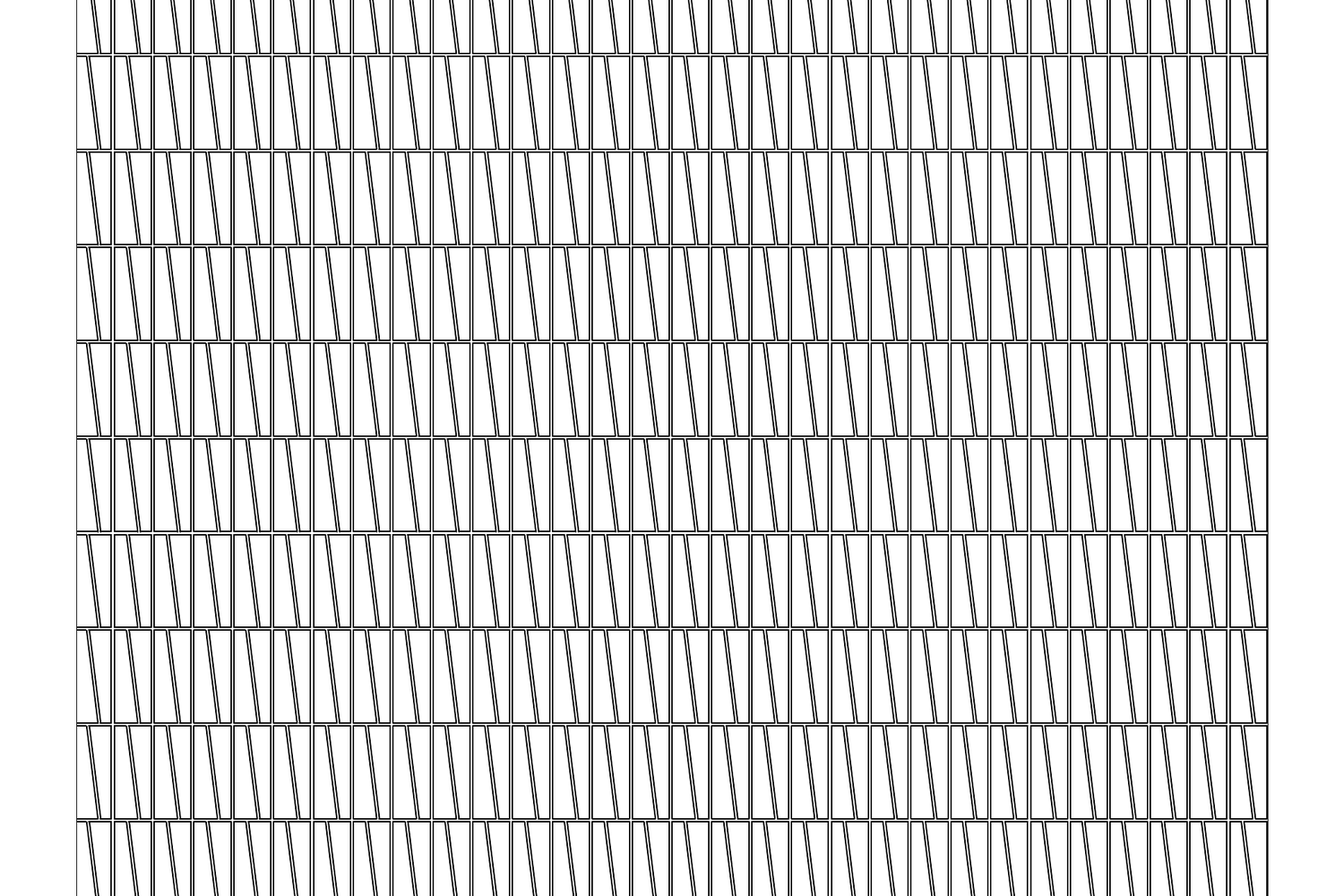 Trapezoid hatch pattern